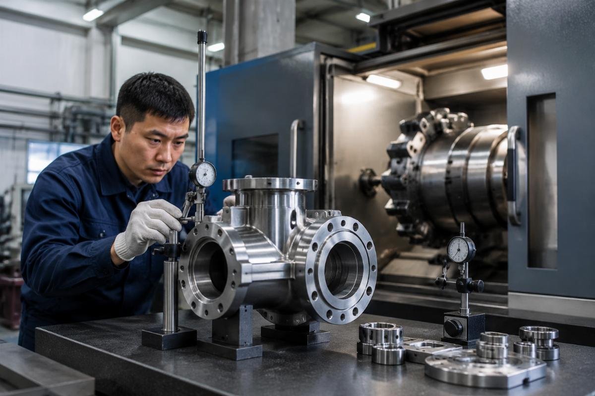 Marine suction pump retrofit process with tolerance data