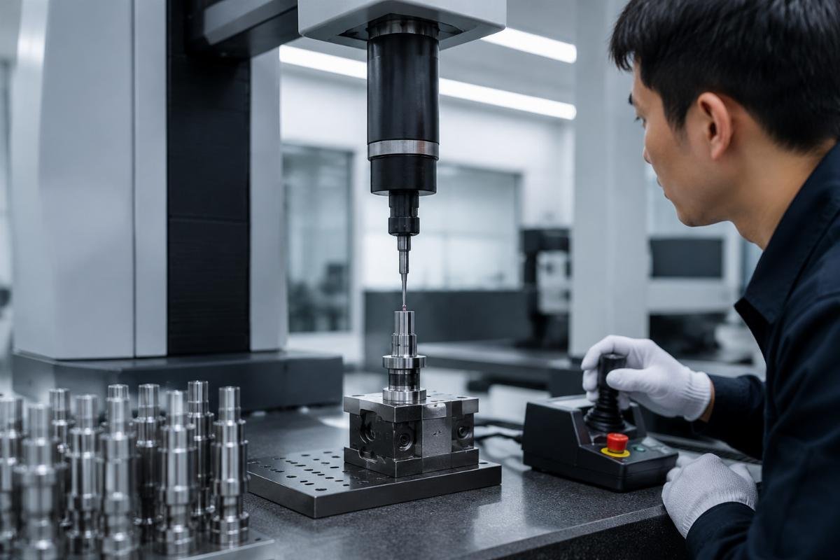Micron-level tolerance inspection of injector components