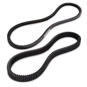 Drive & Starter Belt 606136 606138 for Kawasaki Engine 13 HP EZGO Golf Cart RXV TXT Workhorse