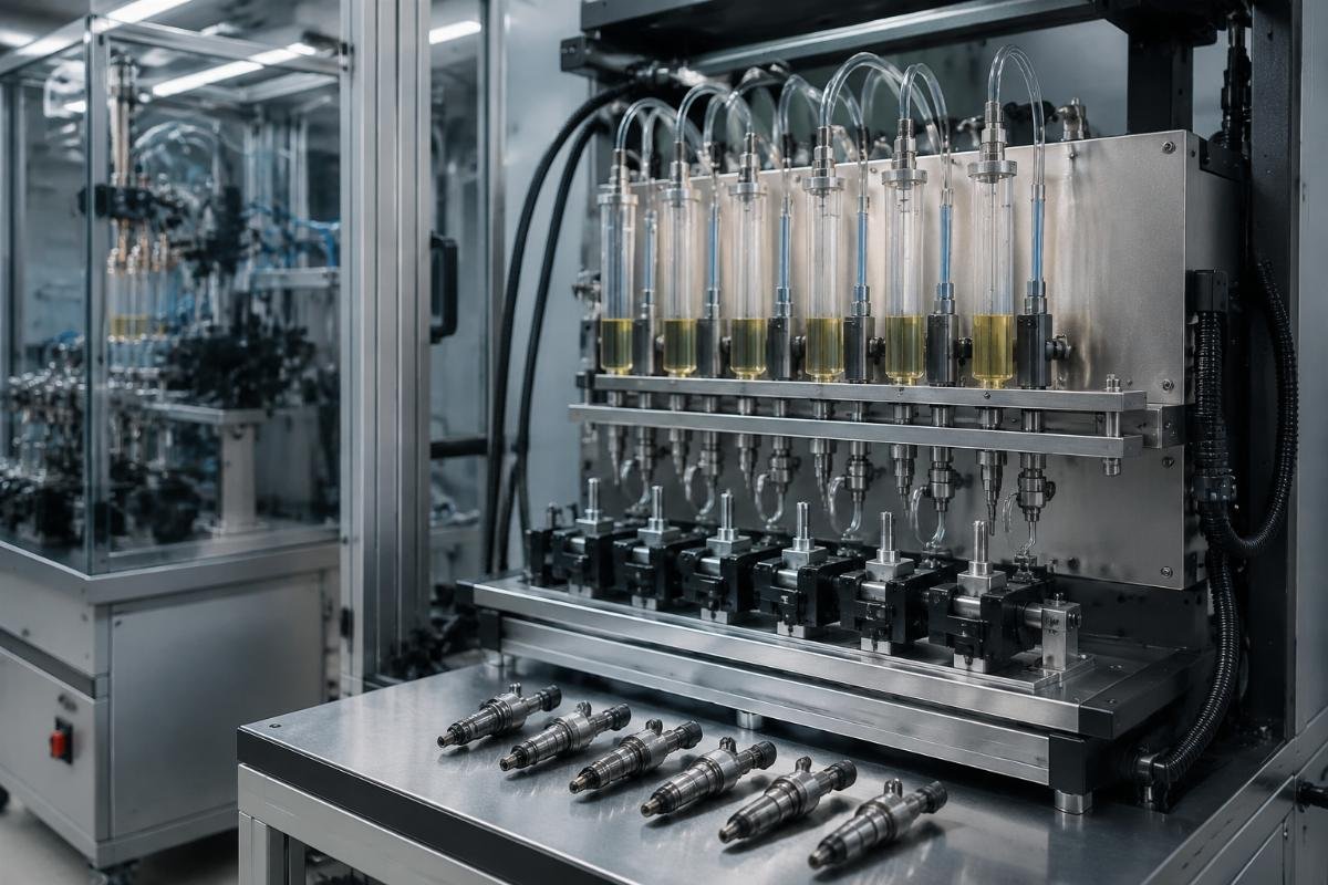 Diesel fuel delivery valve flow rate testing