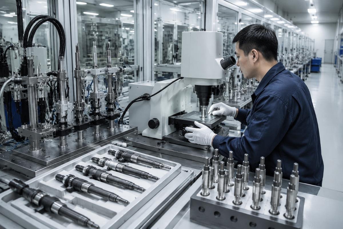 Pre-delivery testing preventing warranty claims Multi-stage inspection process for Euro 6 injectors