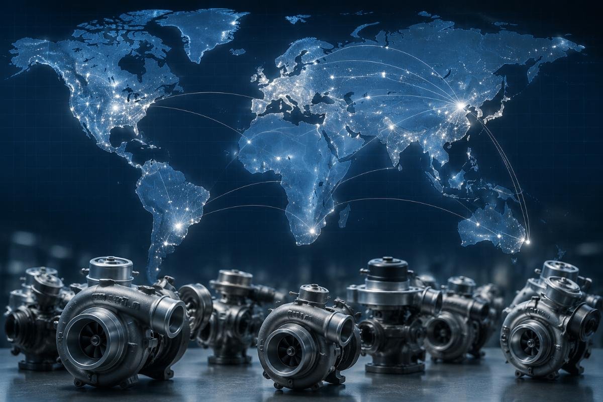 reliable excavator turbocharger supplier network Global service network map showing coverage of specialized Chinese excavator parts suppliers