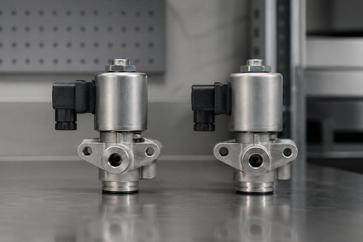 reliable fuel shut off valve supplier comparison A side-by-side comparison of a genuine OEM stop solenoid and a verified aftermarket replacement part